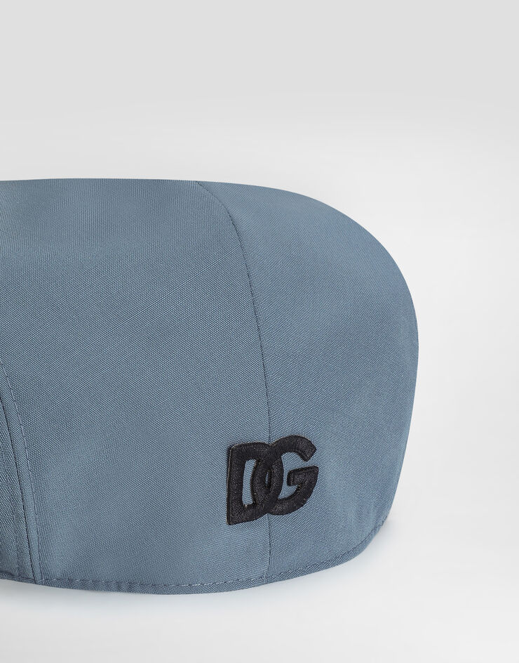 Dolce & Gabbana Wool poplin flat cap Azure GH587ZHU2BN