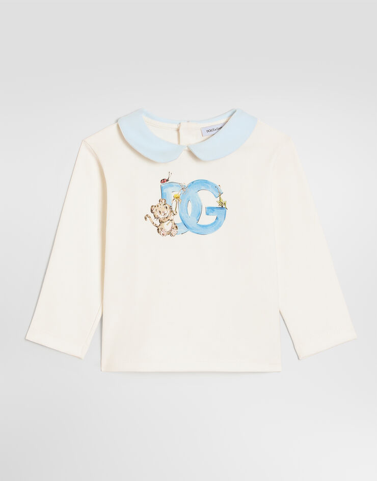 Dolce & Gabbana Camiseta en interlock con logo Dolce & Gabbana Camiseta en interlock con logo L1JTIMG7Q3F