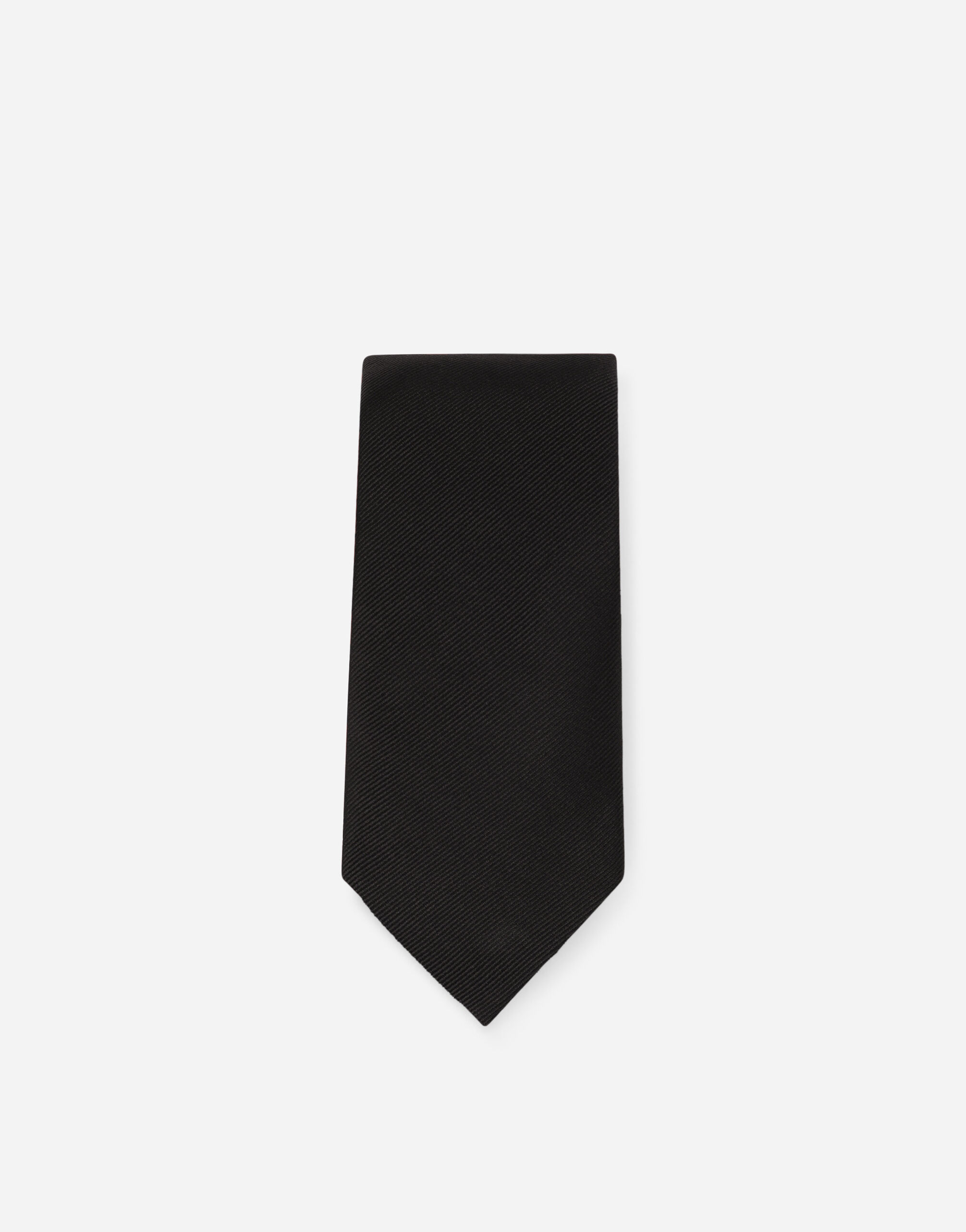 KIM DOLCE&GABBANA Silk tie in Black for Women | Dolce&Gabbana® US