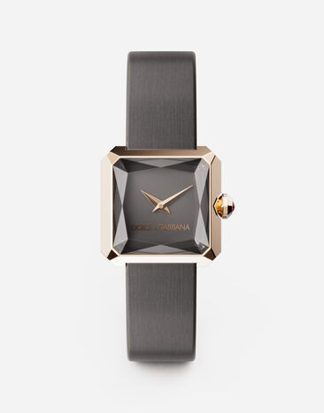 Dolce & Gabbana Gold watch with silk strap White WWQA2GWSPBL