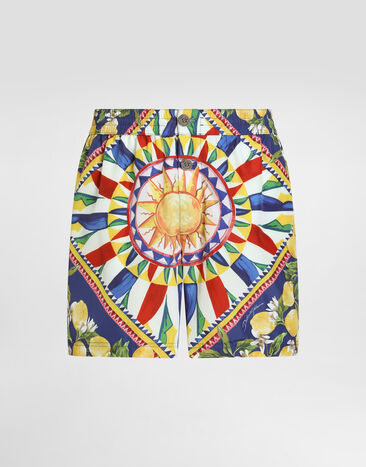 Dolce & Gabbana Carretto-print swim boxer shorts Multicolor M4F91TFPSIU