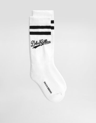 Dolce & Gabbana Cotton socks with logo  LBKAE5JBCKR