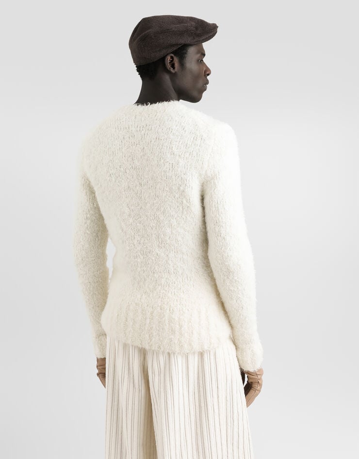Dolce & Gabbana Bouclé-effect pullover Dolce & Gabbana Bouclé-effect pullover Beige GXXCLTJGMMO