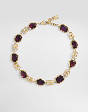 Dolce & Gabbana Collar con logotipo Gold WNR6M5W1111