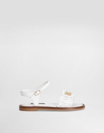Dolce & Gabbana Сандалии из кожи наппа White D11372A1850