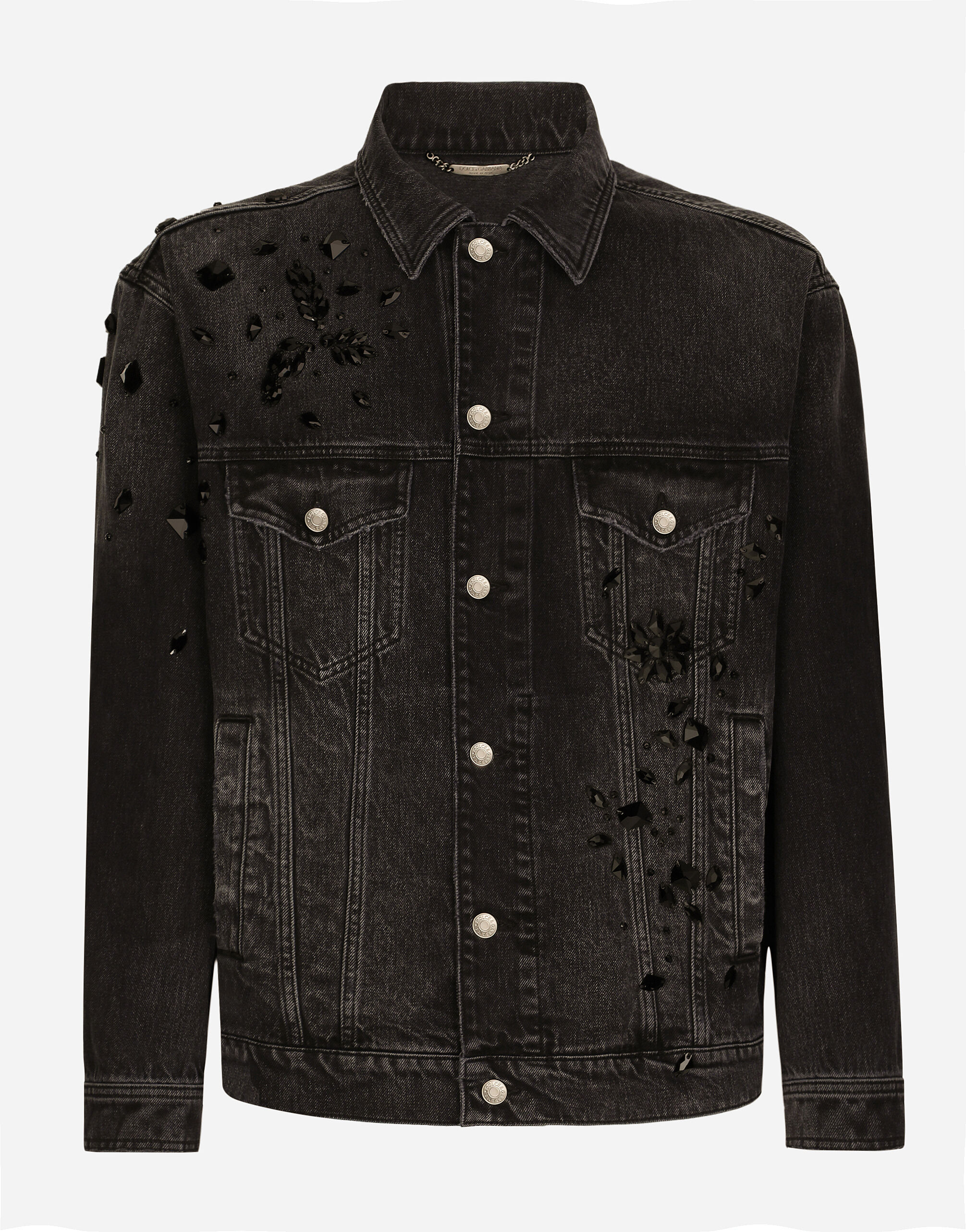 Rhinestone studded denim jackets hotsell