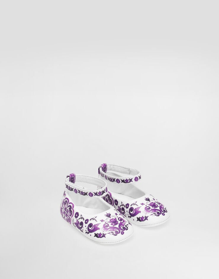 Dolce & Gabbana Majolica-print nappa leather ballet flats Multicolor DK0065AC513