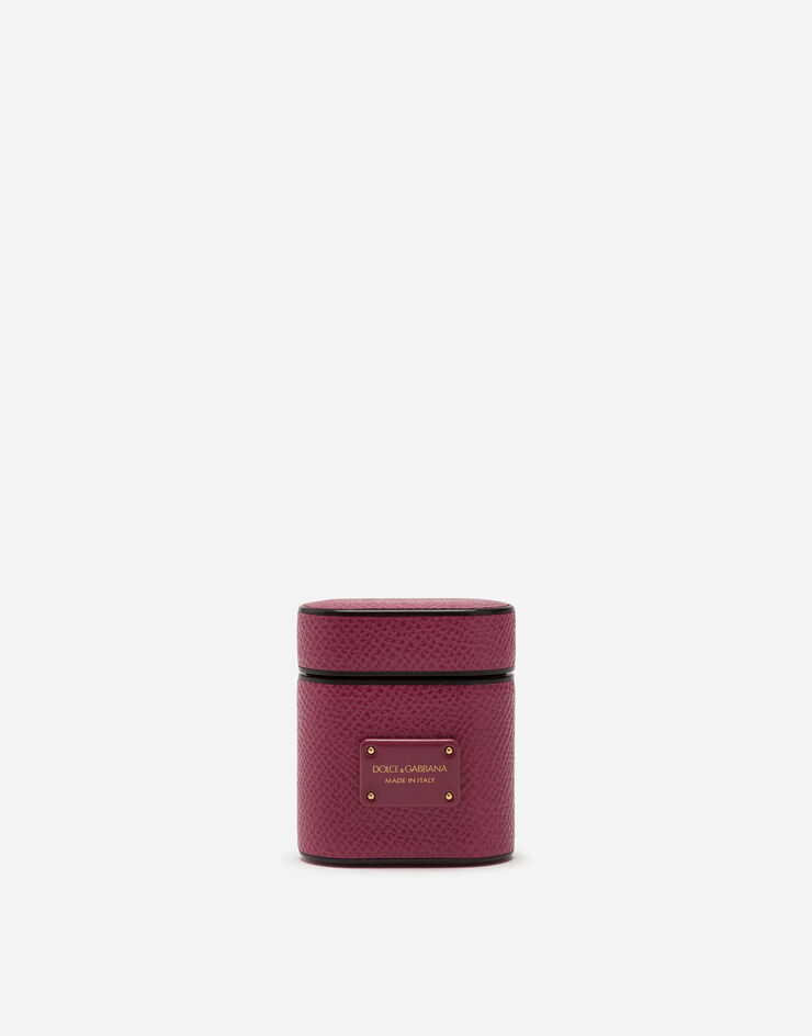 Dolce & Gabbana Dauphine calfskin airpods case FUCHSIA BI2572A1001