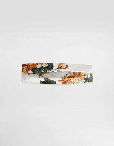 Dolce & Gabbana Bandana aus Popeline mit Blumenprint Drucken LB4H91HS5TV