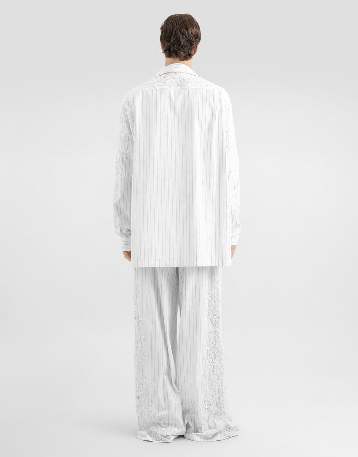 Dolce & Gabbana Vanity trousers with embroidery Multicolor GP1N9ZGK188