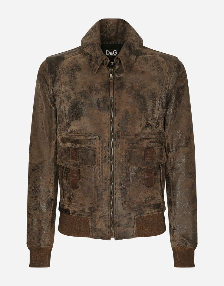 Dolce & Gabbana Vintage suede jacket Multicolor G9AHKLGG128
