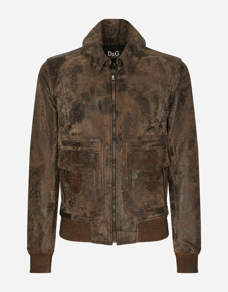 Dolce & Gabbana Vintage suede jacket Multicolor G9AHKLGG128