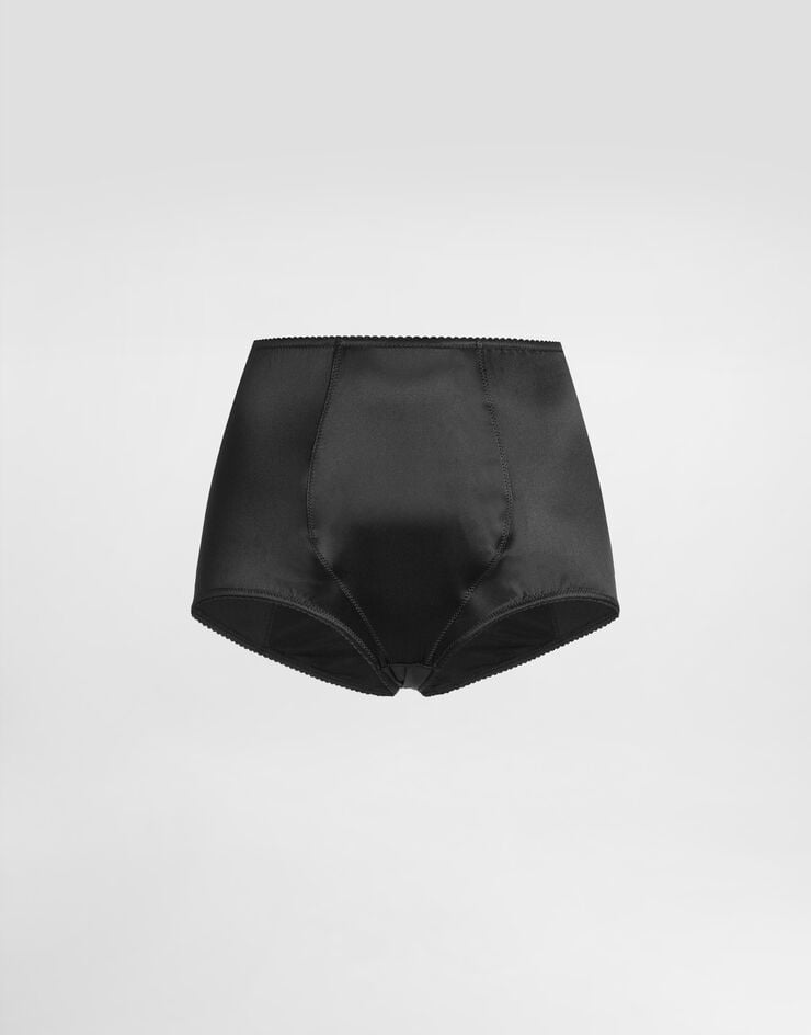 Dolce & Gabbana Satin high-waisted panties Dolce & Gabbana Satin high-waisted panties Black O2A18TONO13