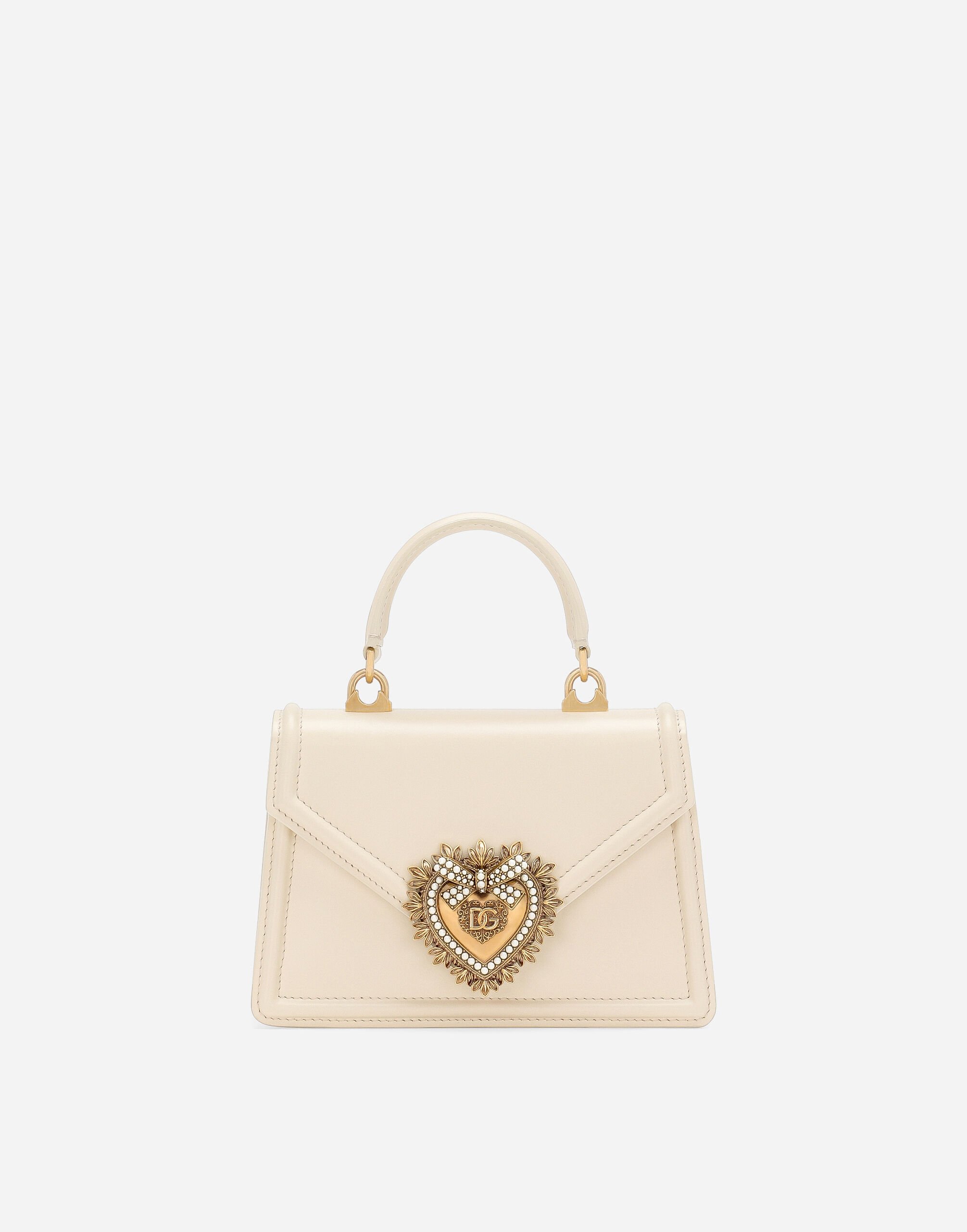 Small Devotion top-handle bag in White for | Dolce&Gabbana® US