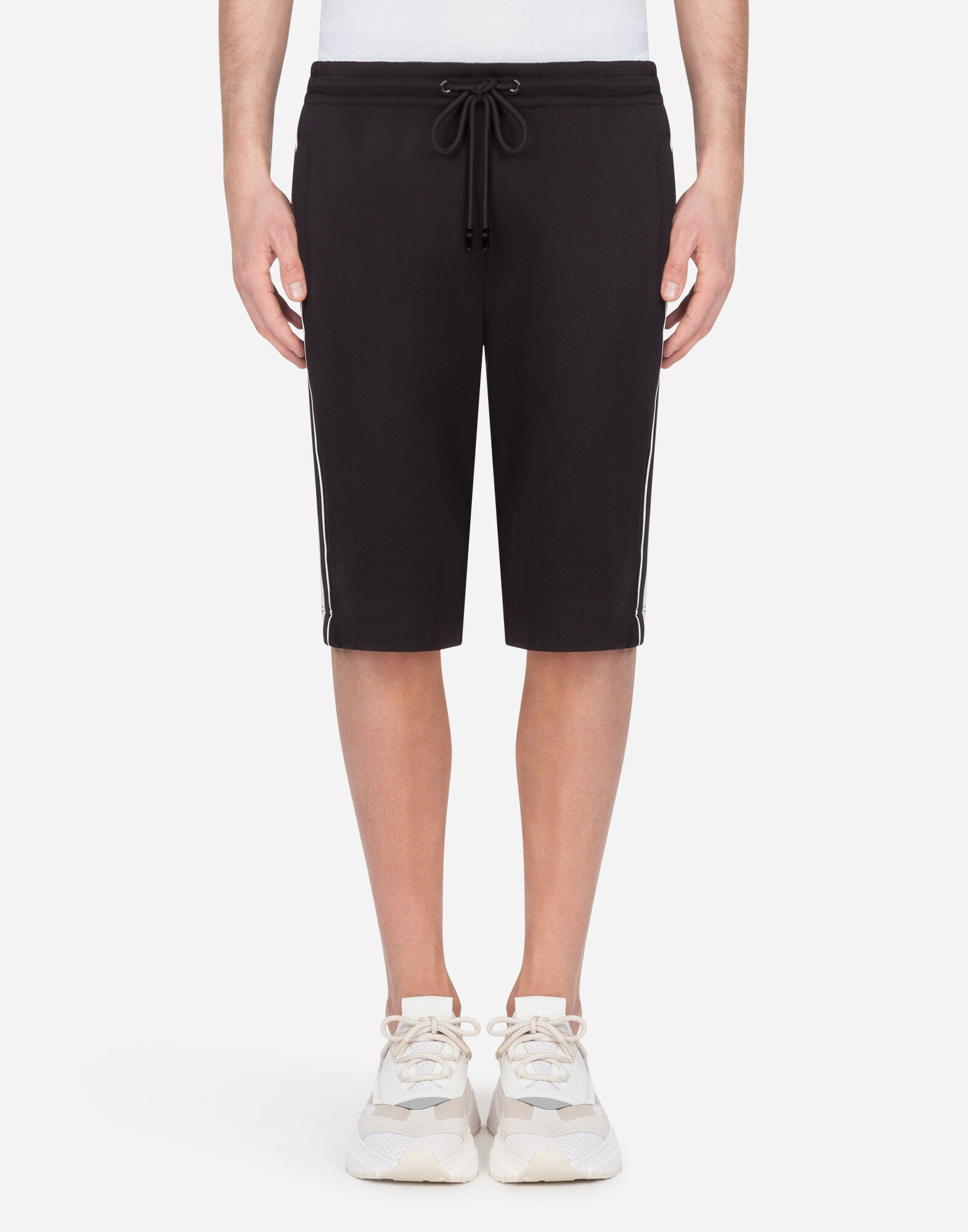 Stretch cavalry bermuda jogging shorts