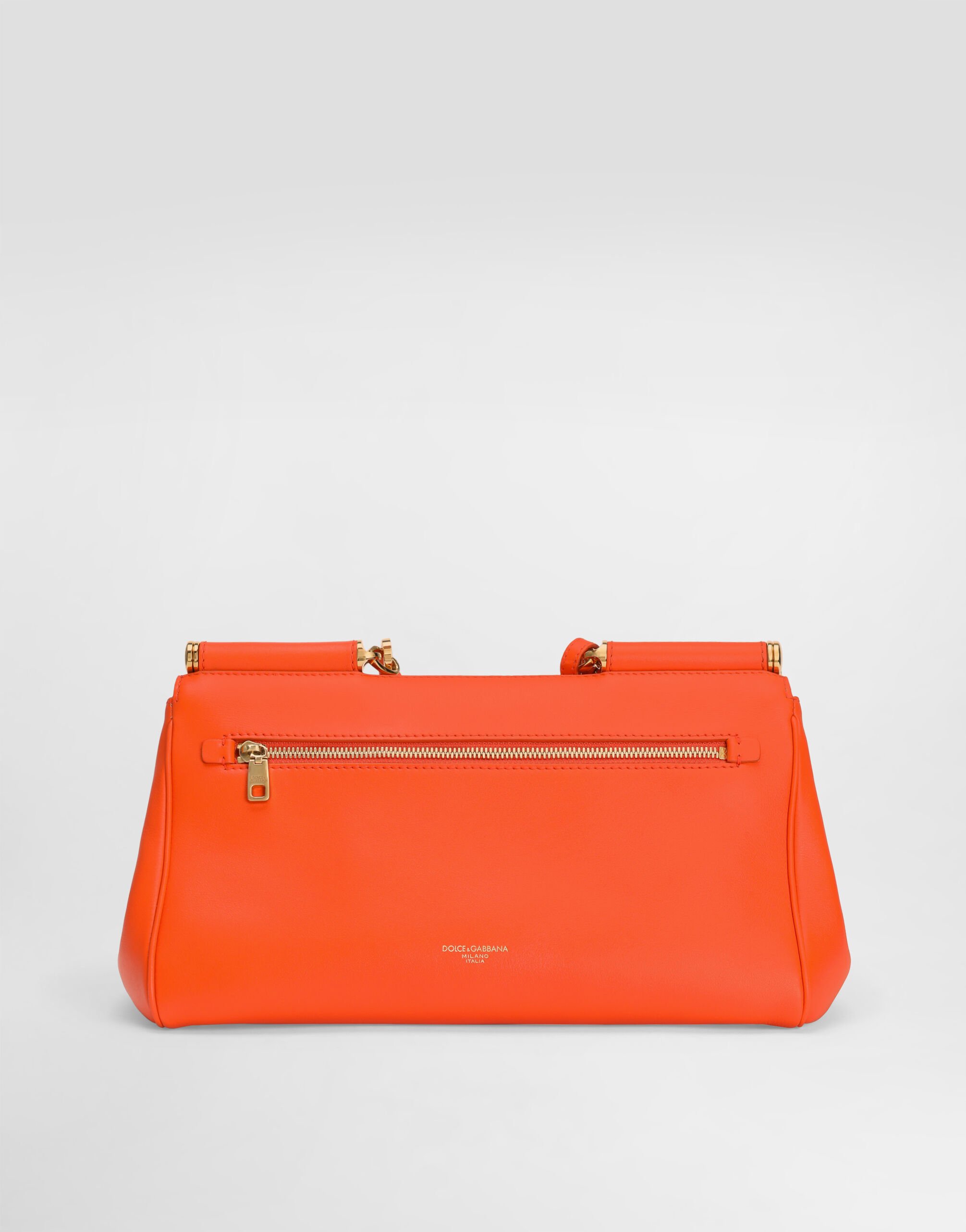 Medium My Sicily handbag in calfskin in Orange for Women