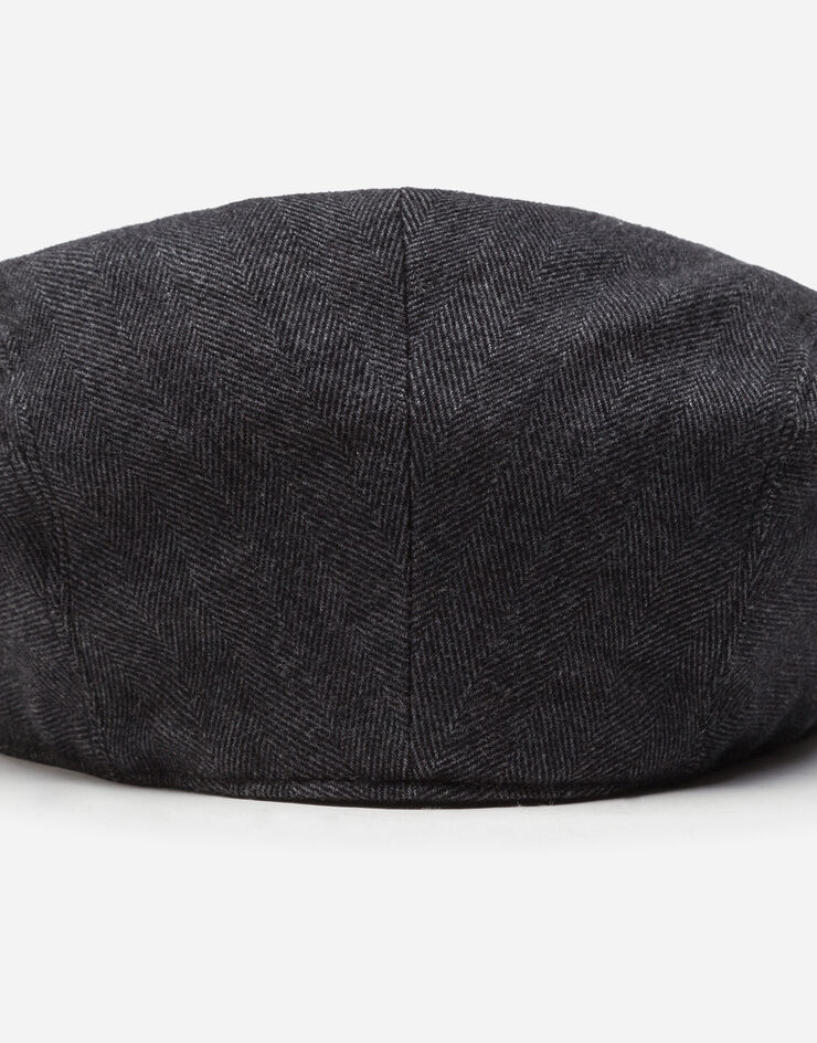Dolce & Gabbana Stretch cotton flap cap Black GH587AFC6A0