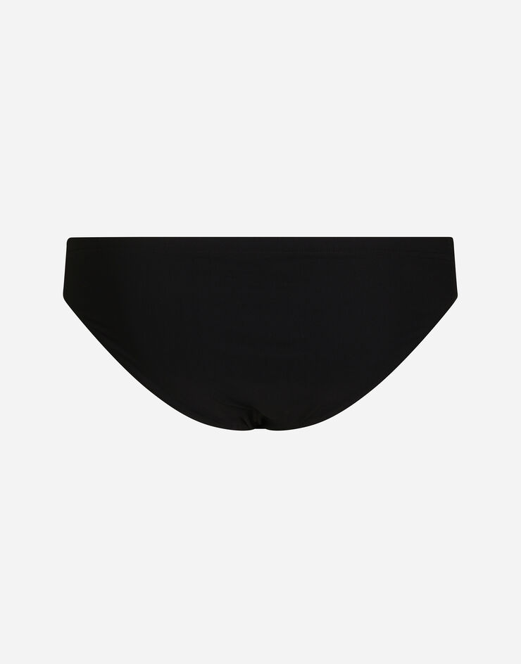 Dolce & Gabbana Slip de bain avec DG Hardware Noir M4A45JONN67