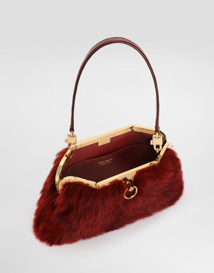 Dolce & Gabbana アマンダ シープスキン&クロコダイルレザー ハンドバッグ Dolce & Gabbana アマンダ シープスキン&クロコダイルレザー ハンドバッグ Multicolor BB7921A2J35