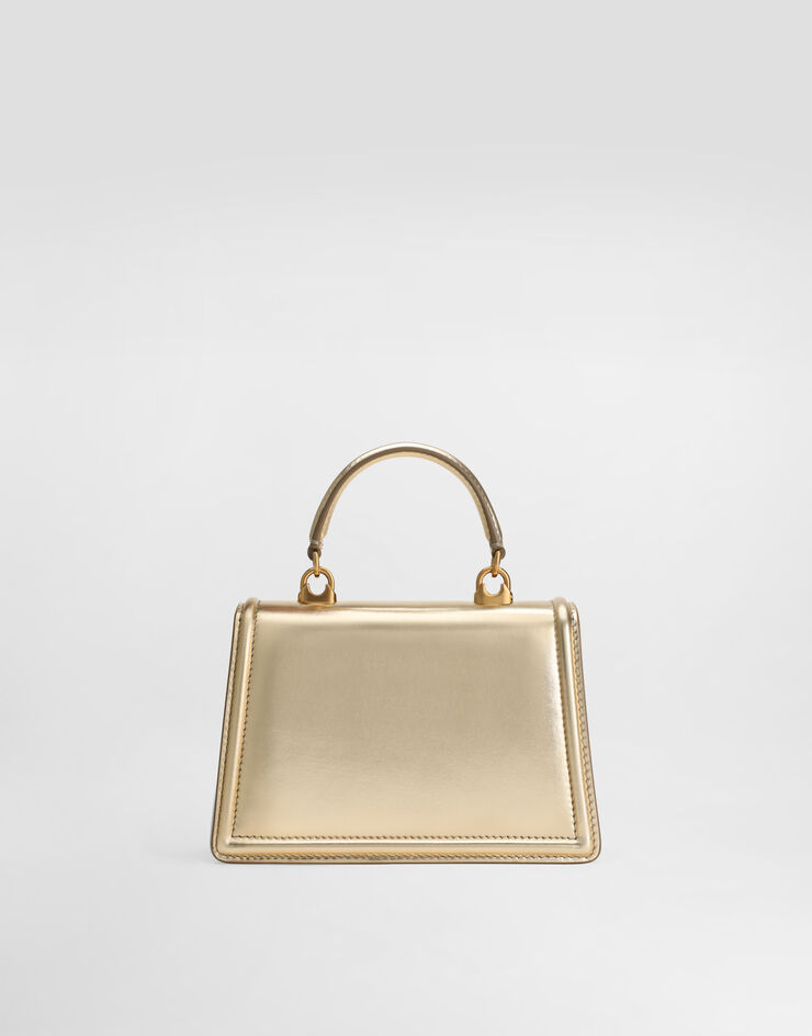 Dolce&Gabbana Sac Devotion petit format en cuir nappa mordoré Doré BB6711A1016