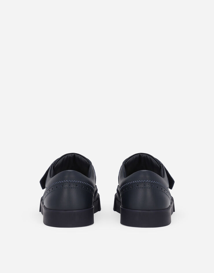 Dolce & Gabbana DG ORIGINAL DGロゴ カーフスキン ロートップ スニーカー  Blue DA5252A3444