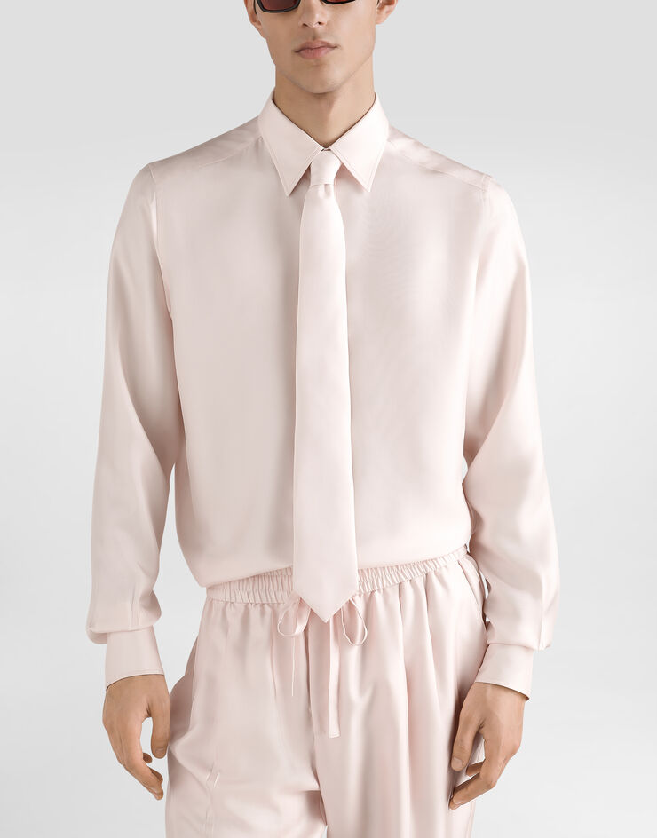 Dolce & Gabbana Silk twill tie Pink GT147EFU1XB