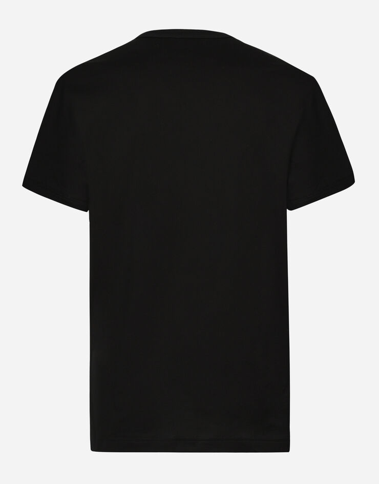 Dolce & Gabbana Хлопковая футболка ЧЕРНЫЙ G8KG0TFU7EQ