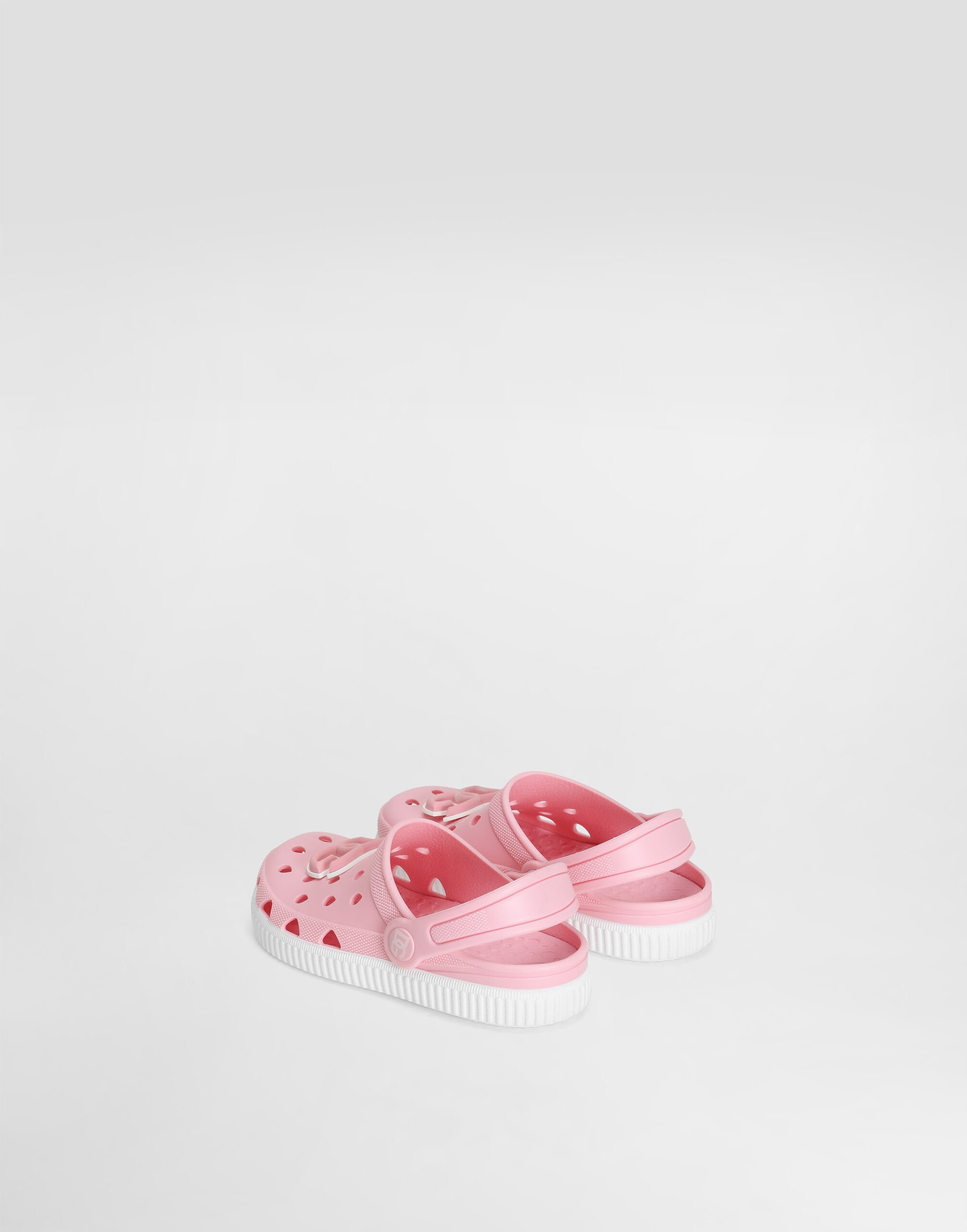 Rubber slip-ons with DG logo in Pink for Boys