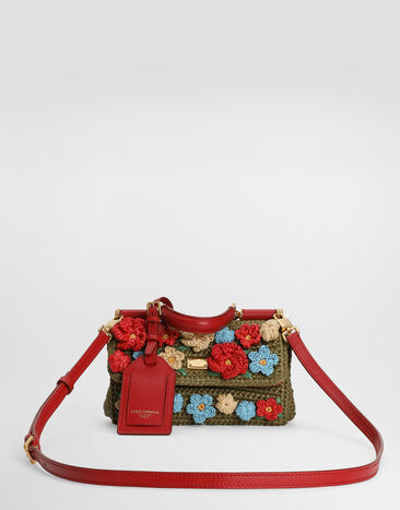 Dolce & Gabbana Borsa a mano My Sicily uncinetto rafia Multicolore BB7864BZ350
