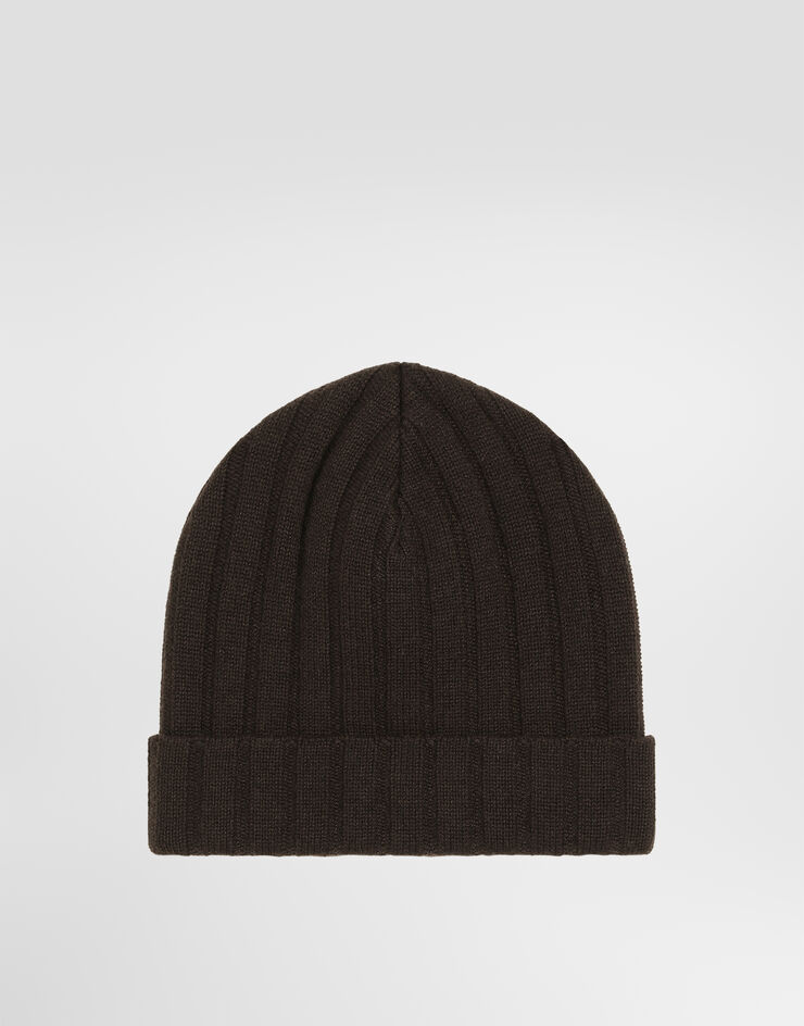 Dolce & Gabbana Cappello in maglia di cashmere Marrone GX90KTJBW0S