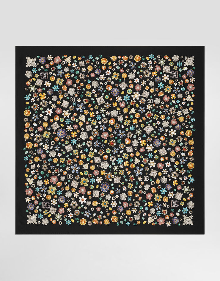 Dolce & Gabbana 90x90真丝斜纹方巾 多色 FN090RGDDAX