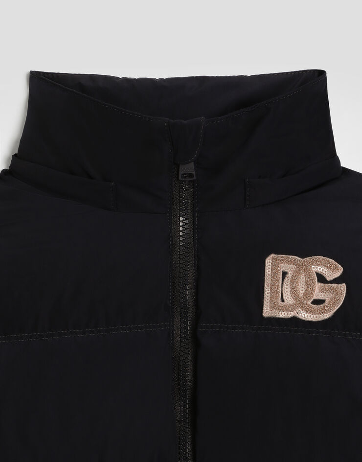 Dolce & Gabbana Daunenjacke aus gestepptem Nylon mit Logo Dolce & Gabbana Daunenjacke aus gestepptem Nylon mit Logo L5JBS9G7Q2B