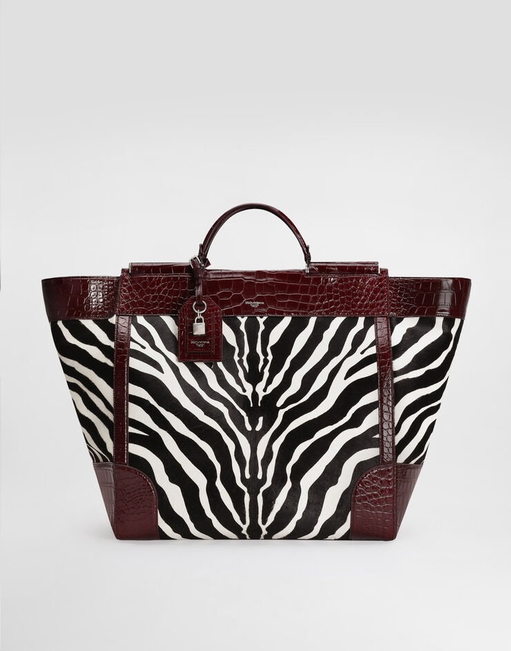 Dolce & Gabbana Sicily pony and polished alligator handbag Multicolor BM2478B2X30