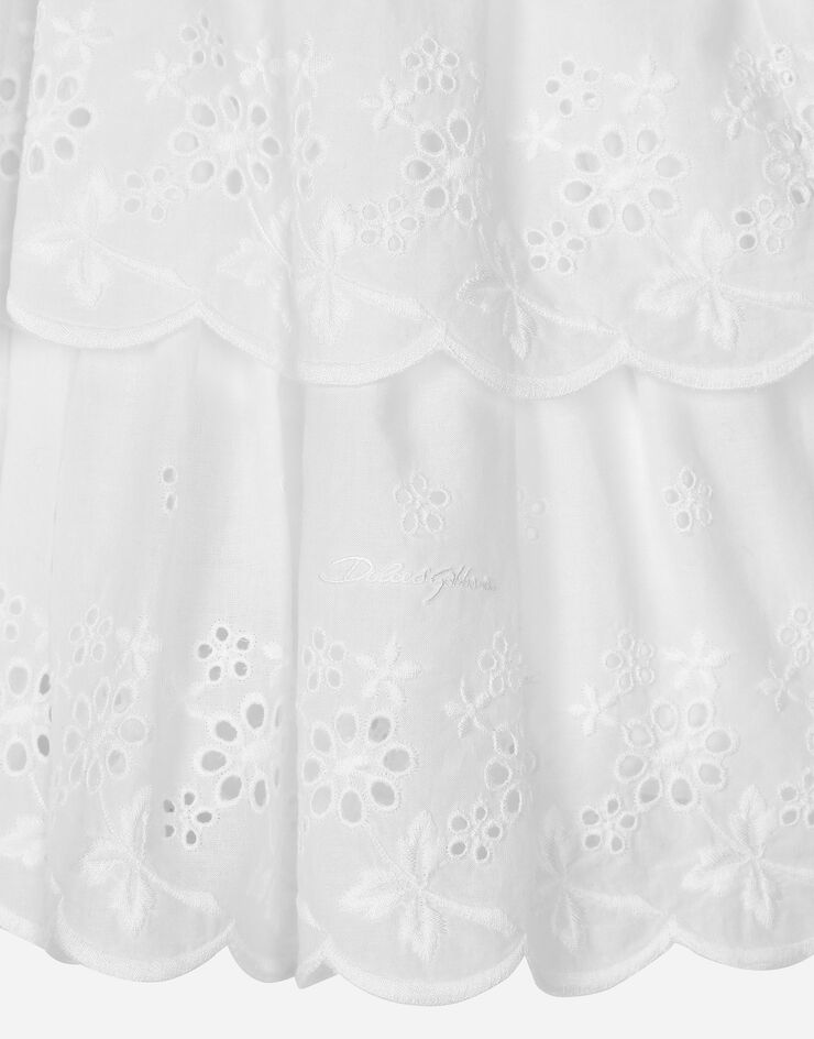 Dolce & Gabbana Poplin and broderie anglaise dress White L53DZ0G7NYW