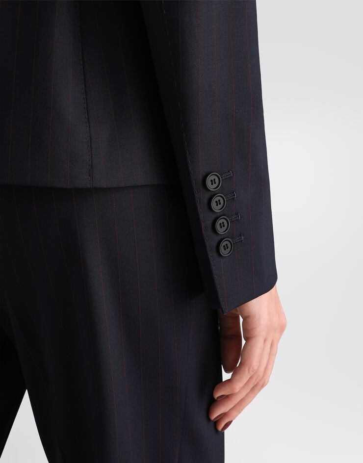 Dolce & Gabbana Turlington double-breasted jacket in pinstripe wool Dolce & Gabbana Turlington double-breasted jacket in pinstripe wool Multicolor F2JBGTFRBDR