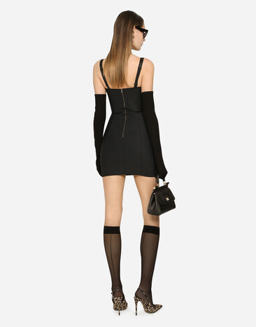 Dolce & Gabbana Robe combinette style corset Noir F63G8TG9798