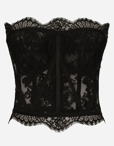 Dolce & Gabbana Lace bustier Black BB6002AI413