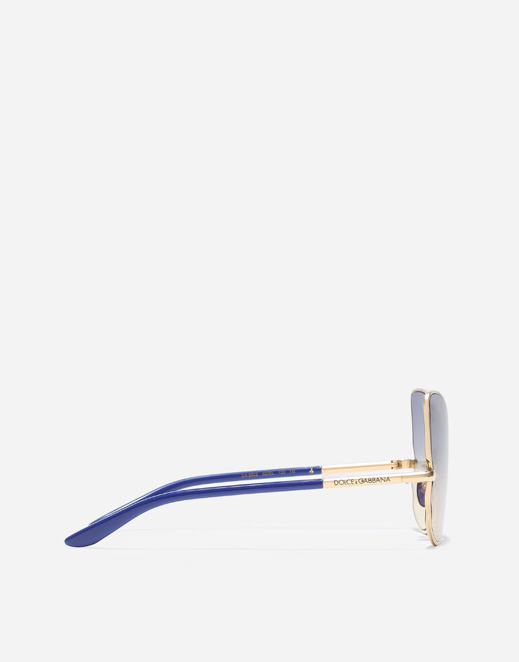 Dolce & Gabbana Солнцезащитные очки формы «бабочка» Blue VG200IVM2EL