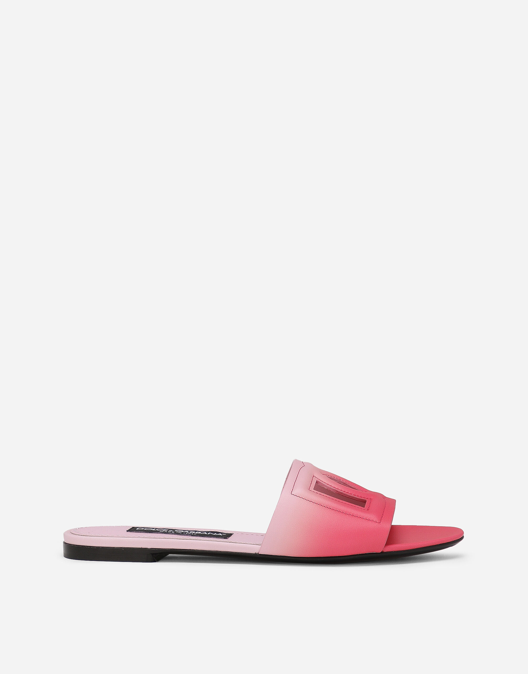 Dolce&Gabbana Calfskin sliders Fuchsia CR1574AO185