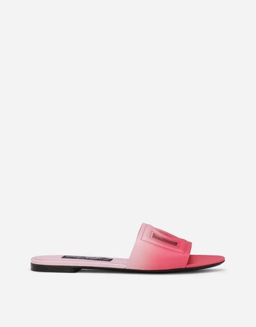 Dolce & Gabbana Calfskin sliders Pink CR1668AS438