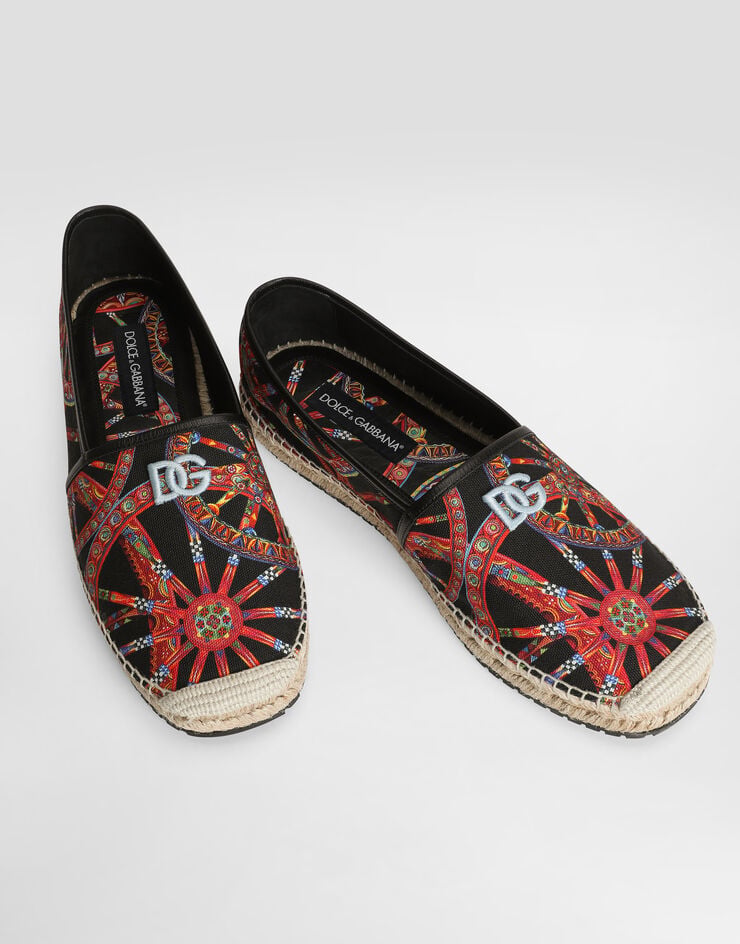 Dolce & Gabbana Espadrilles in carretto-print canvas Multicolor A50730A0638