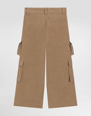 Dolce & Gabbana Pantalón cargo de faya encerada Beige L53P58HUMS8