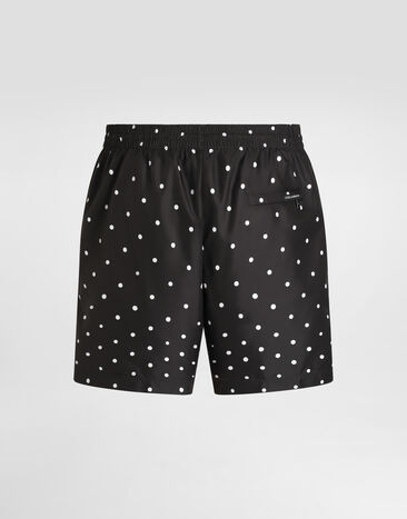Dolce & Gabbana Polka dot-print medium swim boxer shorts Print M4C43TON0DS