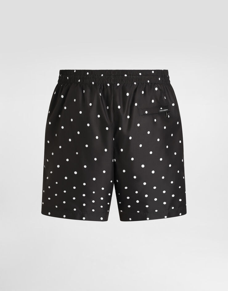 Dolce & Gabbana Polka dot-print medium swim boxer shorts Print M4C43TON0DS