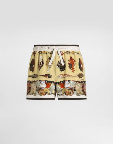 Dolce & Gabbana shell-print marocain crêpe bermuda shorts Multicolor GP12OTHI1ZD
