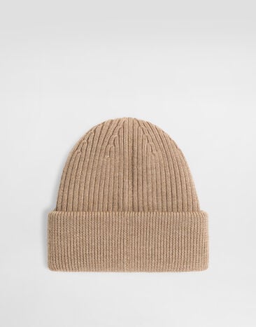 Dolce & Gabbana Virgin wool hat with logo  GX66KZJDVN7