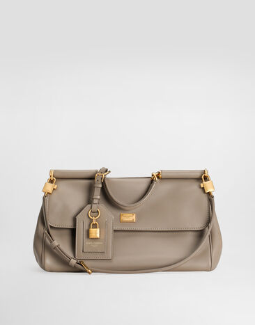 Dolce & Gabbana My Sicily handbag in plongé calfskin Beige BB7782B7321