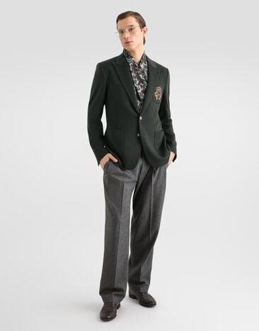 Dolce & Gabbana Portofino single-breasted cashmere jacket Dolce & Gabbana Portofino single-breasted cashmere jacket G2WX2ZHU2BZ