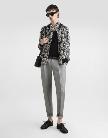 Dolce & Gabbana Majolica-print cordonetto lace jacket Multicolor G9BOSTISMKF