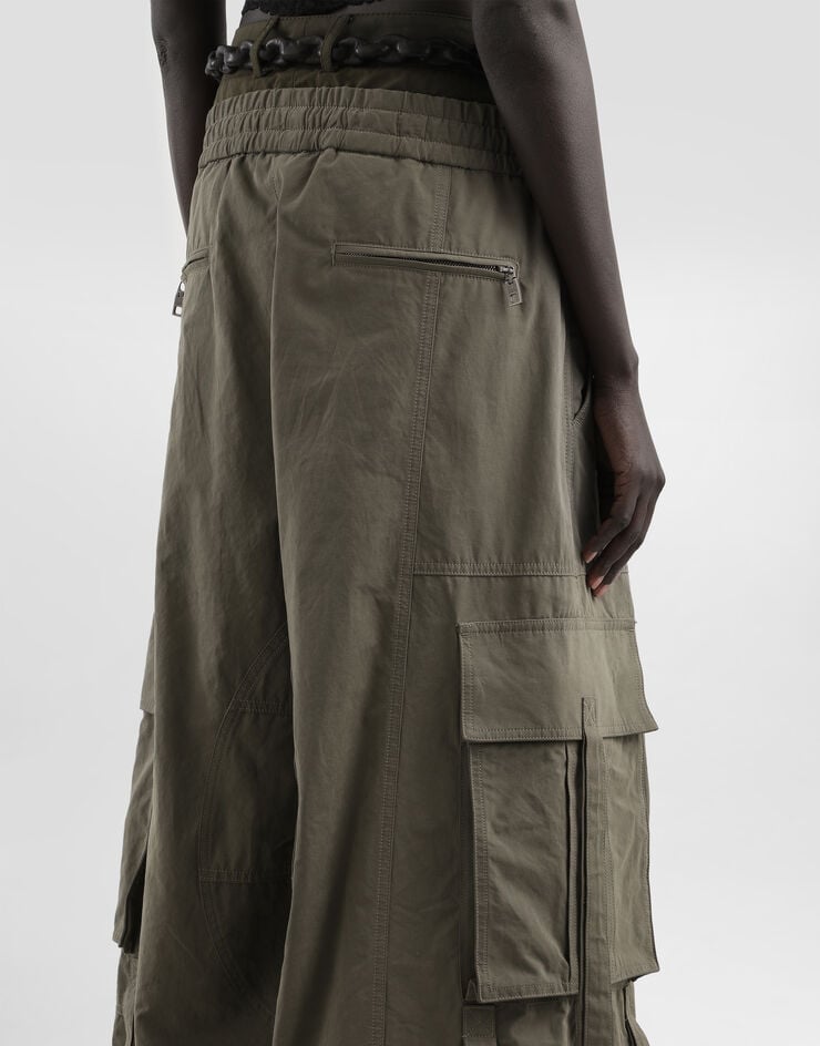 Dolce & Gabbana Waxed faille trousers Multicolor FTDGXTHUMS8